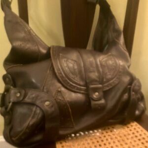 HOBO leather crossbody/shoulderbag